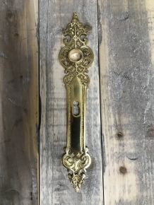 Set of door hardware for room doors - polished brass - BB 72 - handles and door plates