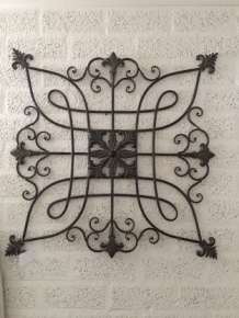 Decorative Wall Ornament - Metal - Brown