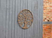 Metal wall ornament ''the tree of life'', with birds