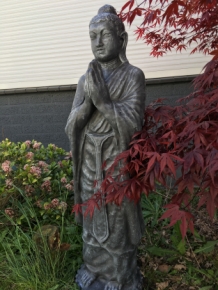 Grüße Buddha XXL-Statue, Vollstein