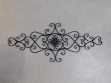 Window grille Vida - wall ornament - black - wrought iron