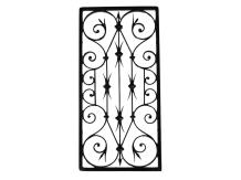 Grille - Black - Cast iron - for Doors or Windows - Rectangle