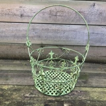 Flower basket French Lily M - green