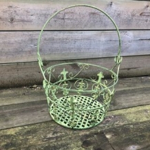 Flower basket French Lily M - green