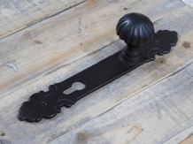 Half set of door hardware - for front door - PZ92 - antique iron