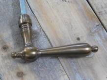 1 Door handle, brass patina, door handle