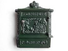 Letterbox with newspaper roll - Wall model - Green