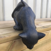 Statue Jumping Cat - Polystone