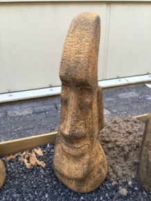 MOAI, große Steinstatue, Osterinseln!