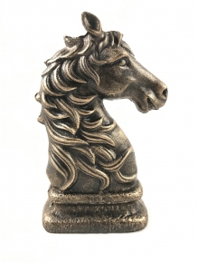 Beautiful statue of a horse, bronze look, made of cast iron