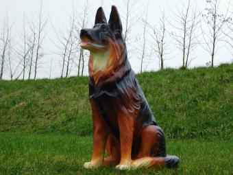 Statue Shepherd dog XL - 85 cm - Polystone