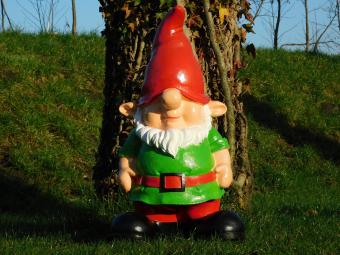 Statue Gnome Green XL - 77 cm - Polystone