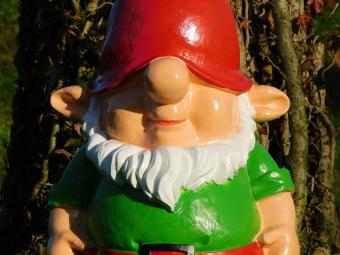 Statue Gnome Green XL - 77 cm - Polystone