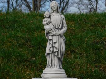 Statue Maria mit Kind - 42 cm - Stein