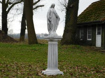 Statue of Mary on pedestal - 132 cm - Stone