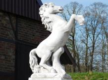 Statue Horse on Pedestal - 160 cm - Stone