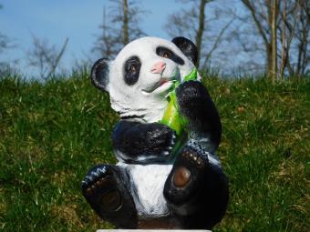 Beeld Zittende Panda Groot - 42 cm - Polystone