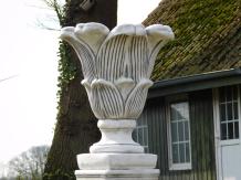 Flowerpot Flower on Pedestal - 105 cm - Stone