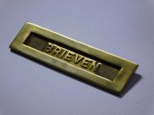 Letterbox ''letters'' - 32 cm - Brass