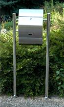 Letterbox - 125 cm - stainless steel