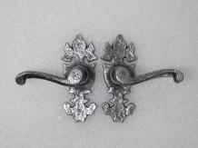 Exclusive Set Door Hardware Lion - Wrought Iron