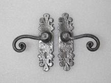 Exclusive Set Door Hardware Lion - Wrought Iron Grey - BB55