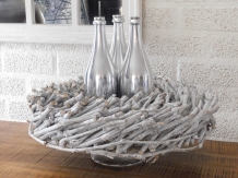 Luxury stylish bottle - decoration for flowers/branches - aluminum