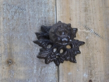 Door knob - Knob cast iron, maple black