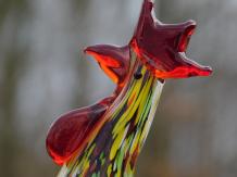 Statue Rooster of glass - in colour