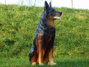 Schäferhund L - 78 cm - Polystone