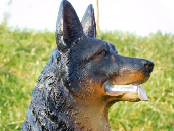 Schäferhund L - 78 cm - Polystone