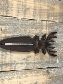 Thermometer with deer head, very nice!