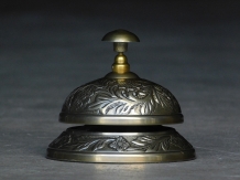 Hotel bell flower - alu - brown brass