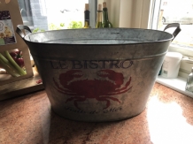 A very beautiful decorative zinc bowl with the text 