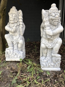 Set of Temple Guards-Gatekeepers, Balinese Warriors