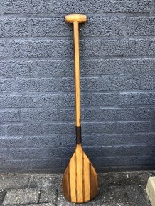 Beautiful wooden rowing paddle, completely handmade.