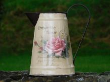 Vintage Milk Jug with Rose - Chouette Fleur