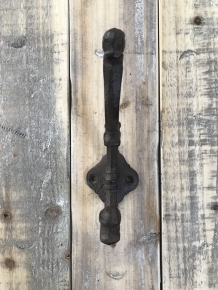 Clothes hook for the wall, brown iron