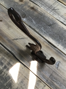 Antique hanger for clothes - wall coat hook, antique coat rack