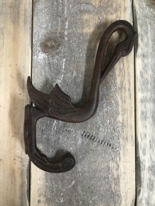 Antique hanger for clothes - wall coat hook, antique coat rack