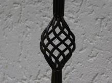 Classic candlestick 80cm - wrought iron - dark brown/rust - candle stand