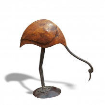 Vogel Figuur, metalen figuur kraanvogel - 39 cm x 36 cm