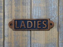 Ladies - Türschild - Gusseisen