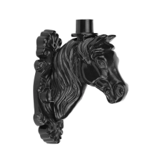 Wall arm Horse Head for Lamp - Alu - Green or black