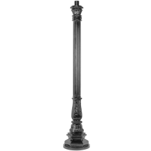 Lampenmast - 120 cm - Schwarz - Alu