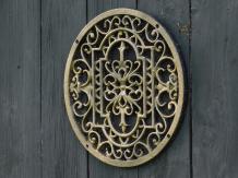 Round Mandala Grill - Gold Bronze - Cast iron