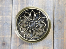 Air grille round - alu - brass colour