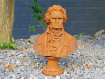 Prachtig beeld van Ludwig van Beethoven - volledig uit gietijzer