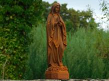 Mary statue - Cast iron - Oxide