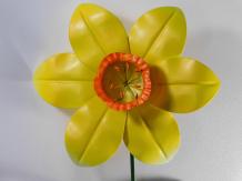 Handgemaakte Narcis - Geel - Metaal - 50 cm